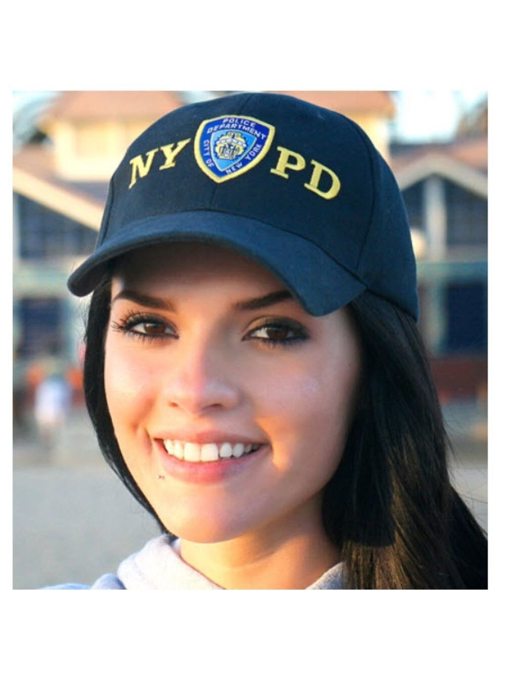 Navy NYPD Shield Hat baseball cap unisex NWT